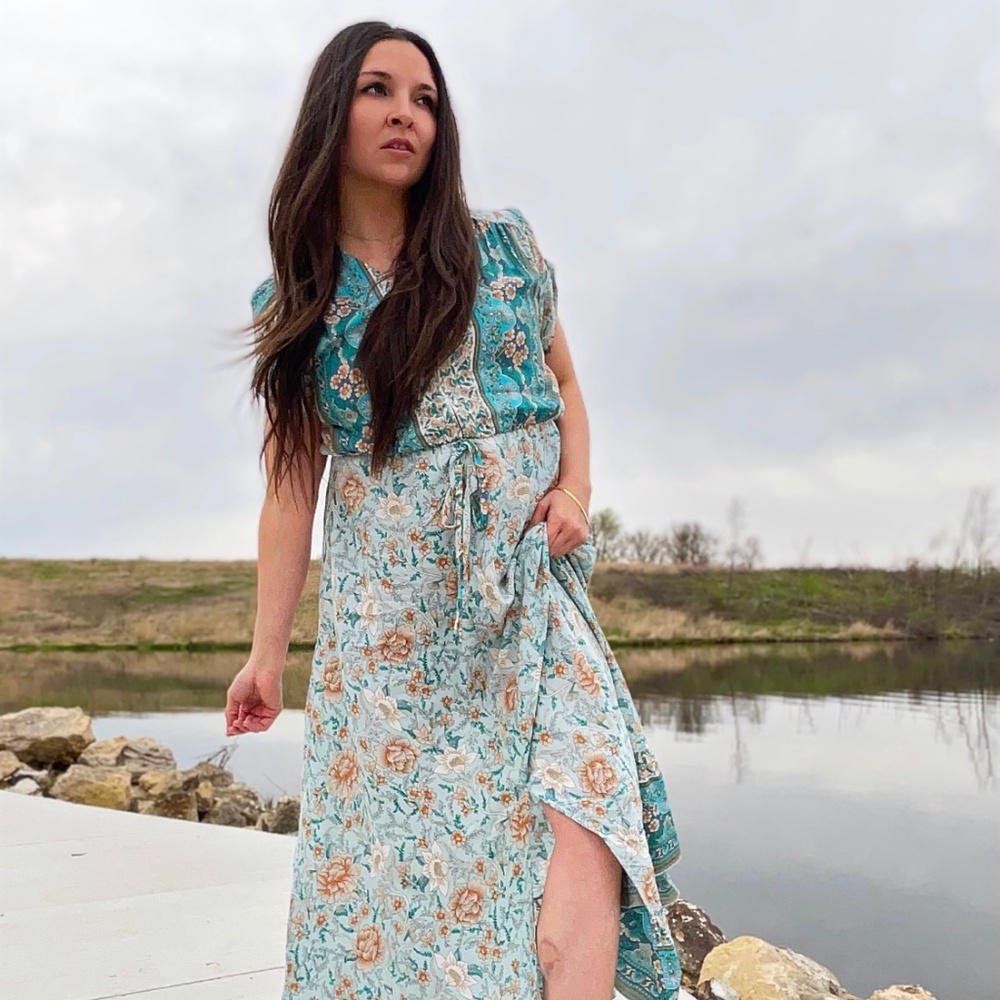 Isabela Floral Bohemian Maxi Dress
